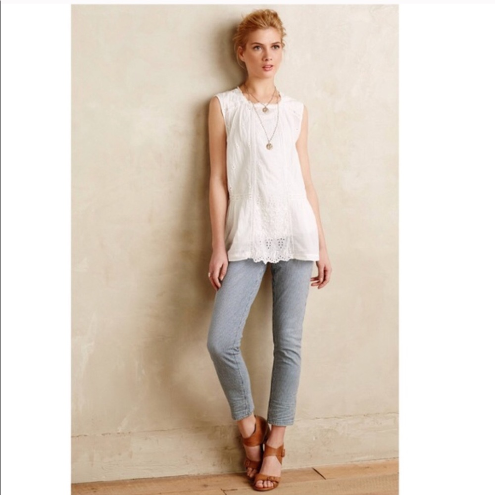 Anthropologie Pilcro Stet Railroad Striped Jeans - Picture 4 of 8